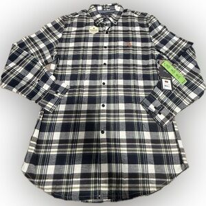 U.S. Polo Assn. Navy and White Plaid Shirt